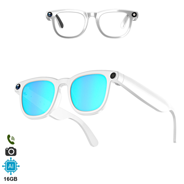 Gafas Inteligentes CY01 con Lentes Graduadas GRATIS - con Cámara HD 8 MP, IA, Traductor en Tiempo Real y 16 GB
